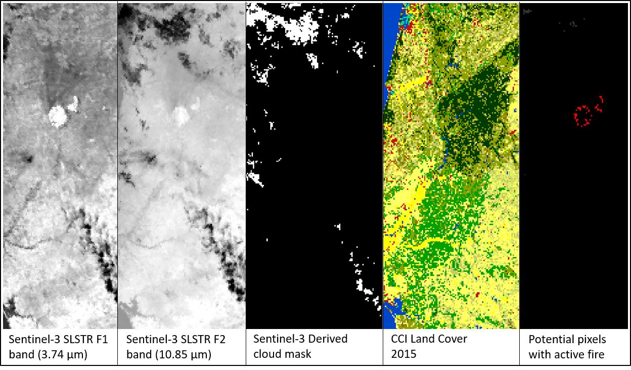 Sentinel/3 images in active fires detection. jpg 